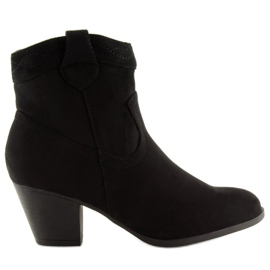Černé dámské boty QQ120 Black černá 2