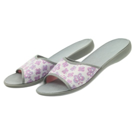 Pantofle Befado 300D041 s motýly vícebarevný 4