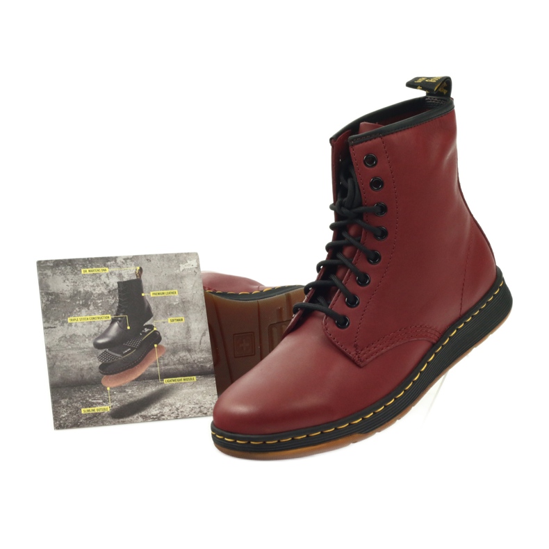 Dr. Martens Newton Cherry Red vícebarevný 5