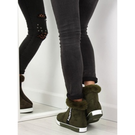 Tenisky na kotník izolované NB252P Army Green zelený 2