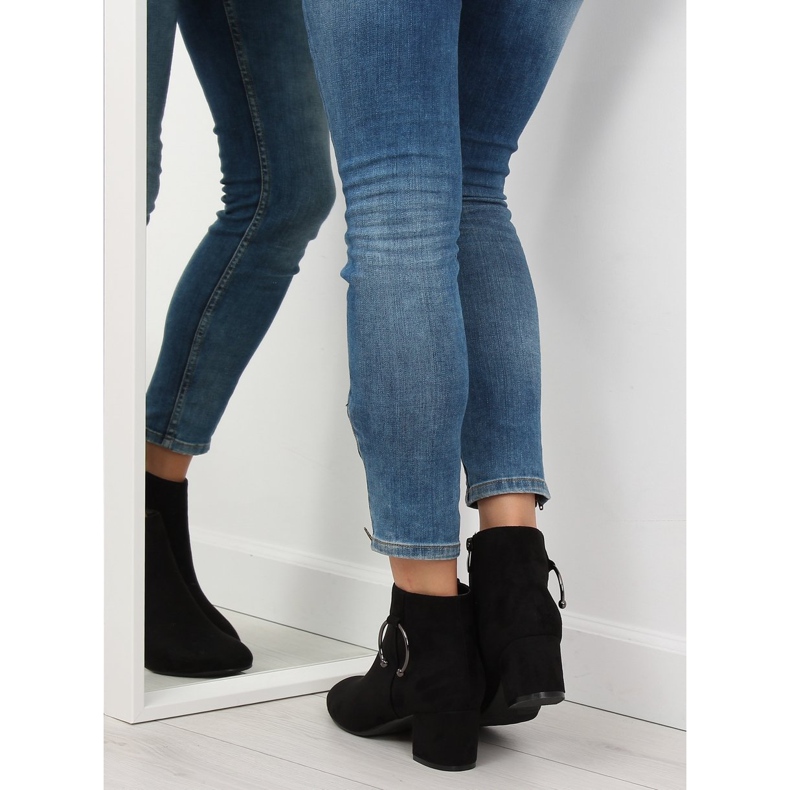 Černý PE192 Černé vysoké podpatky 1