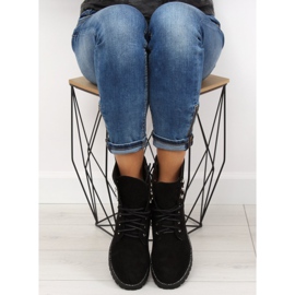 Pracovníci z černého semiše NC698 Černá černý 2