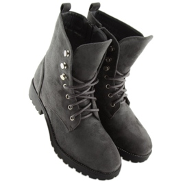 Šedý semišový dělník NC698 Šedý šedá 1