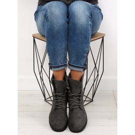 Šedý semišový dělník NC698 Šedý šedá 2