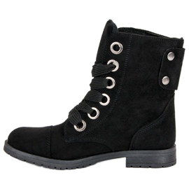 Pracovníci z černého semiše černý 1