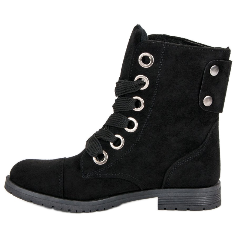 Pracovníci z černého semiše černý 1