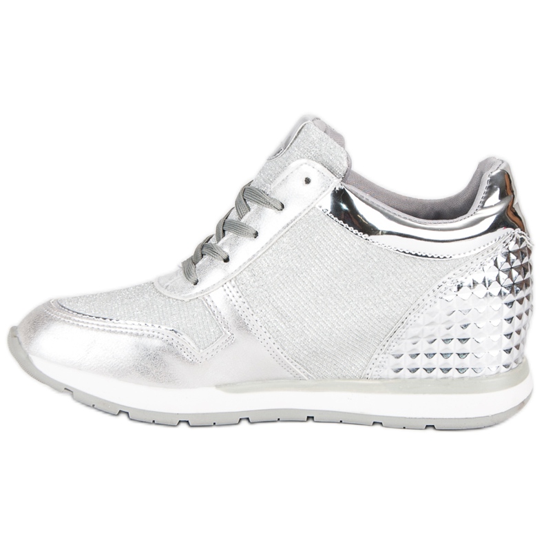 Stříbrné tenisky, tenisky šedá 1