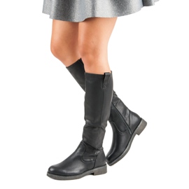 Super Me Neformální dámské kozačky černá 1 Super Me Neformální dámské kozačky černá 1