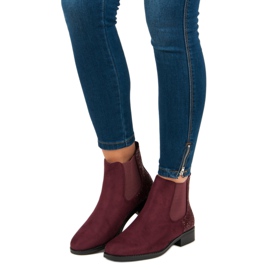 Seastar Burgundské boty Jodhpur červený 1
