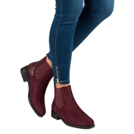 Seastar Burgundské boty Jodhpur červený 2