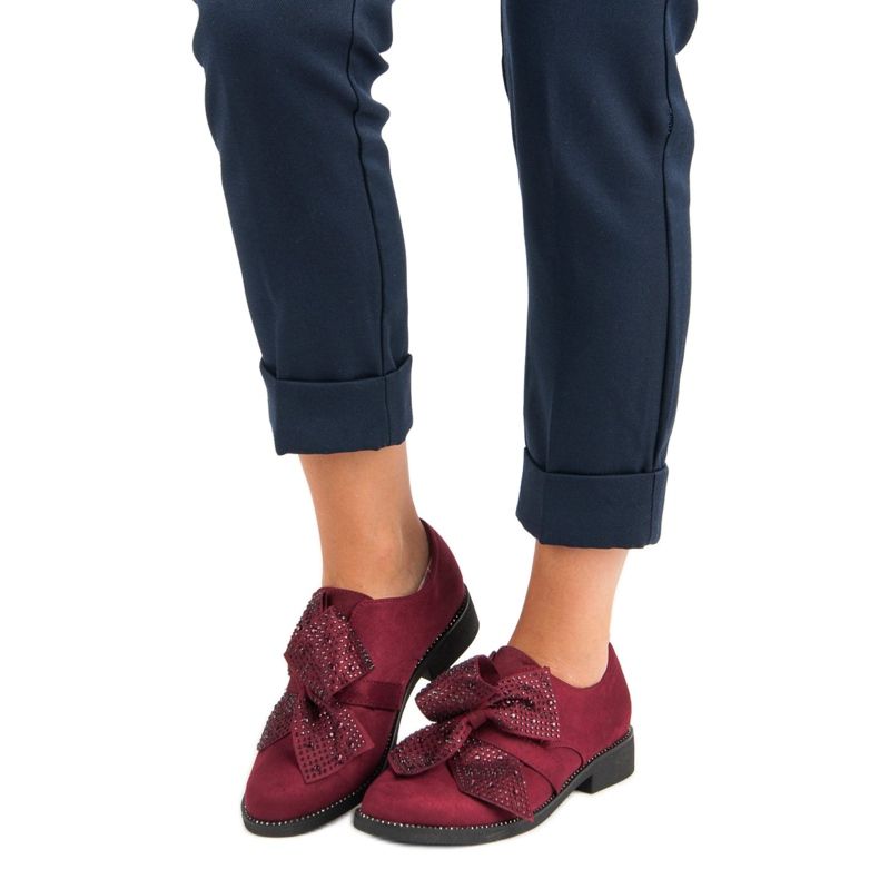 Seastar Elegantní semišové boty červené 1