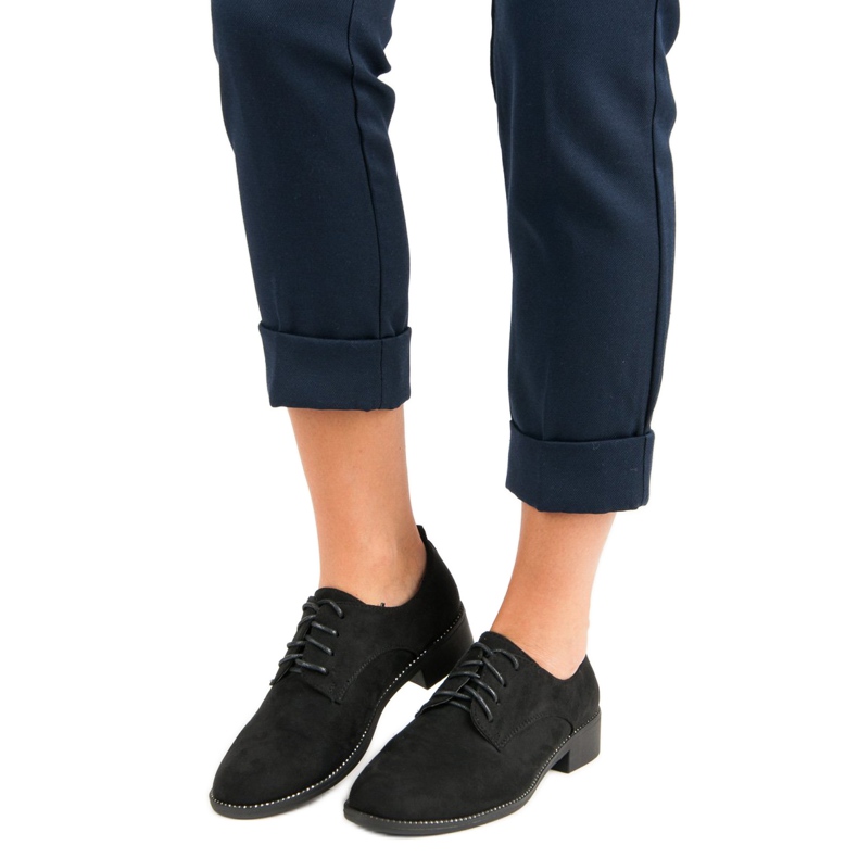 Seastar Černé šněrovací boty černá 1