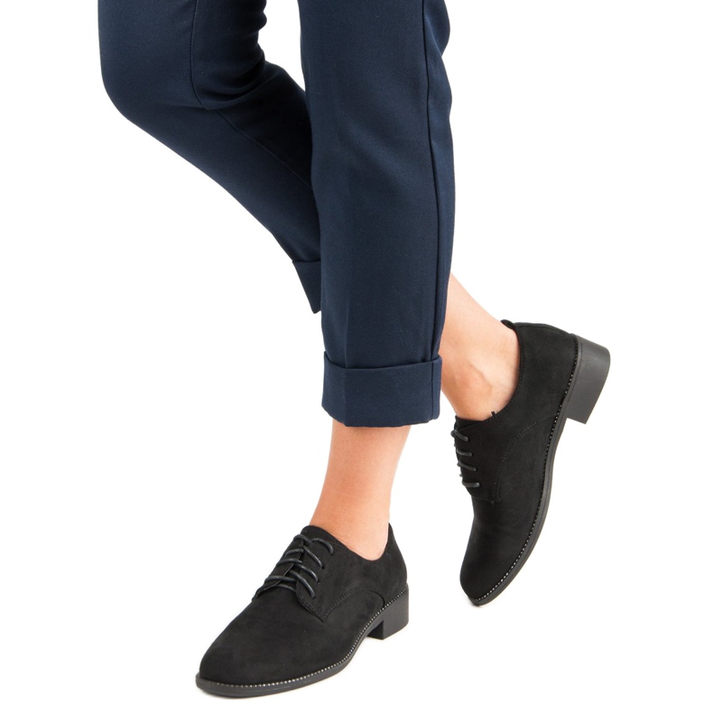 Seastar Černé šněrovací boty černá 2