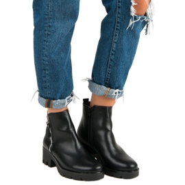 Seastar Pohodlné černé boty černý 1