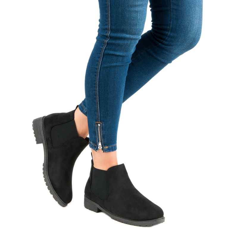 Nízké boty Chelsea černý 1