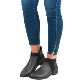 Groto Gogo Nízké kotníkové boty se zipem černá 2 Groto Gogo Nízké kotníkové boty se zipem černá 2