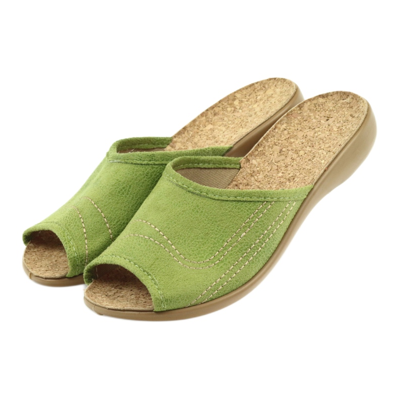 Dámské boty Befado pantofle 254D021 pantofle zelená 4