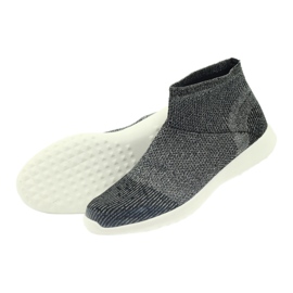 American Club American Black Sports Sports Shoes 17044 Black/Silver černý 4