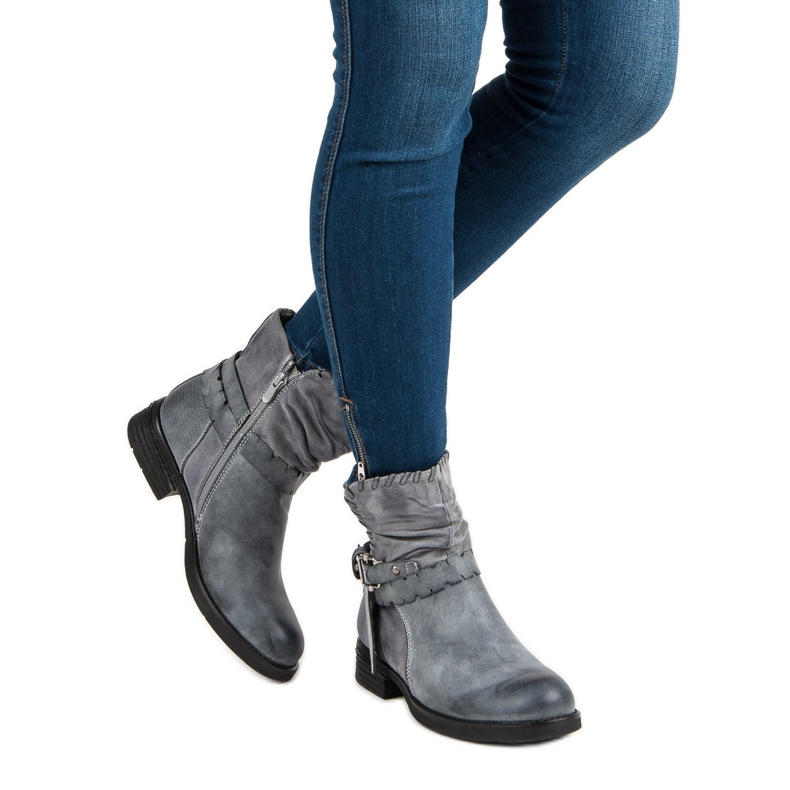 SDS Šedé pracovní boty šedá 1