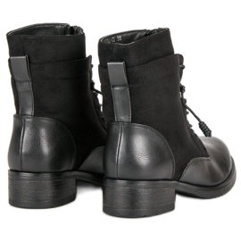 Dělnické boty na zip černá 4