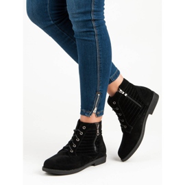 Černé boty na zip černý 1