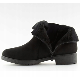 Černé černé boty XY-528 Black Jodhpur černý 2