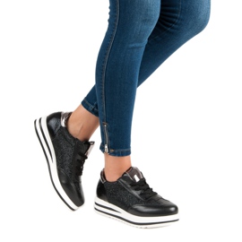 Fama Módní tenisky černá 1