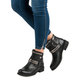 L. Lux. Shoes Rockové černé boty černý 1