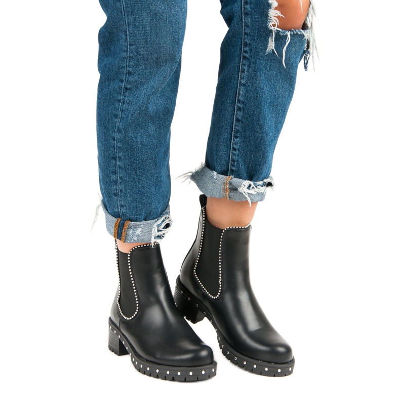 Bestelle Boty Rock Boot Jodhpur černá 1