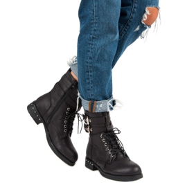 Super Me Pohodlné kozačky černá 2 Super Me Pohodlné kozačky černá 2