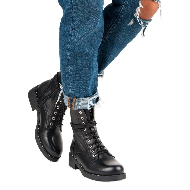 Super Me Černé vázané tašky černý 2