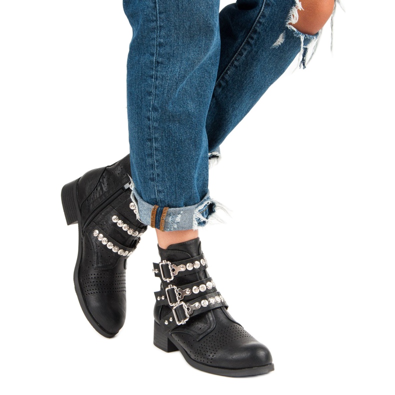 SDS Stylové pracovní boty černá 2