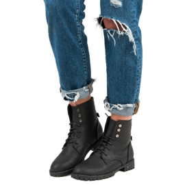 Balada Šněrovací pracovní boty černý 1