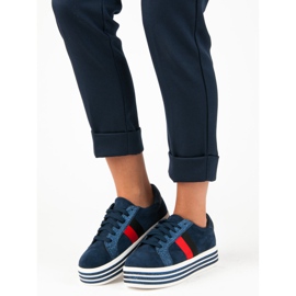 Tenisky na platformě VICES modrý 1