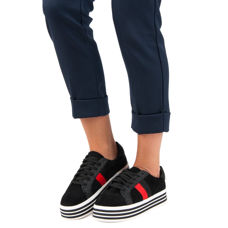 Tenisky na platformě VICES černý 1