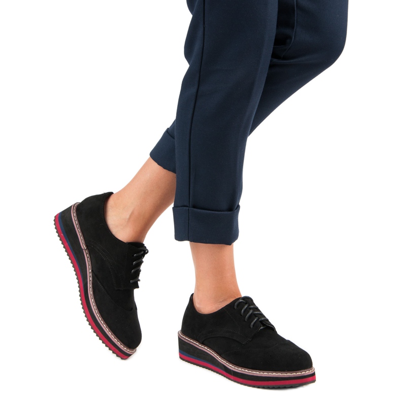 Semišové boty svěráky černý 2