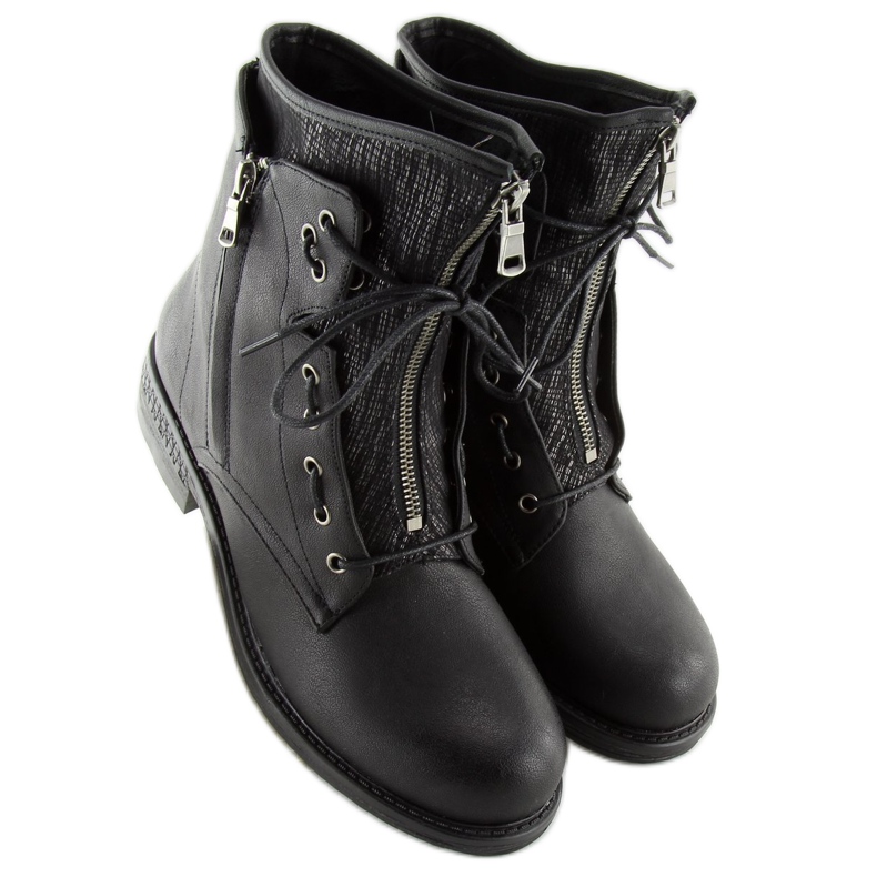 Černé vojenské dámské boty CLS-31 Black černý 1