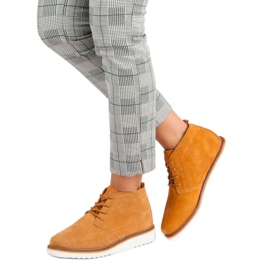 New Age Dámské kozačky oranžový 1 New Age Dámské kozačky oranžový 1