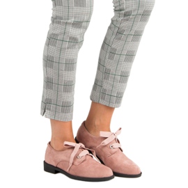 Práškové vázané boty VICES růžový 4