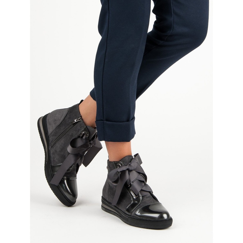 Filippo Stylové tenisky nad kotník šedá 2