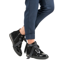 Filippo Stylové tenisky nad kotník černá 2