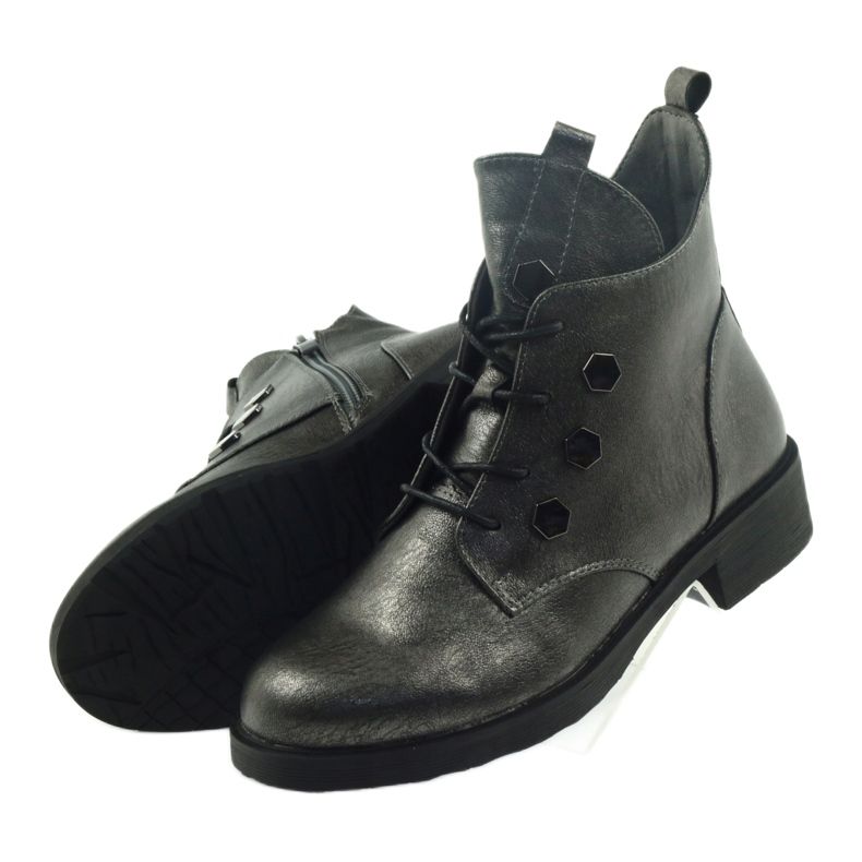 Boty s cvočky Sergio Leone 308 šedá 4 Boty s cvočky Sergio Leone 308 šedá 4