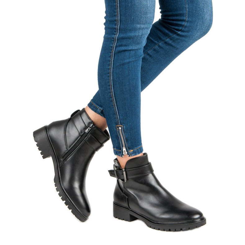 Vices Nízké boty se sponou černý 1