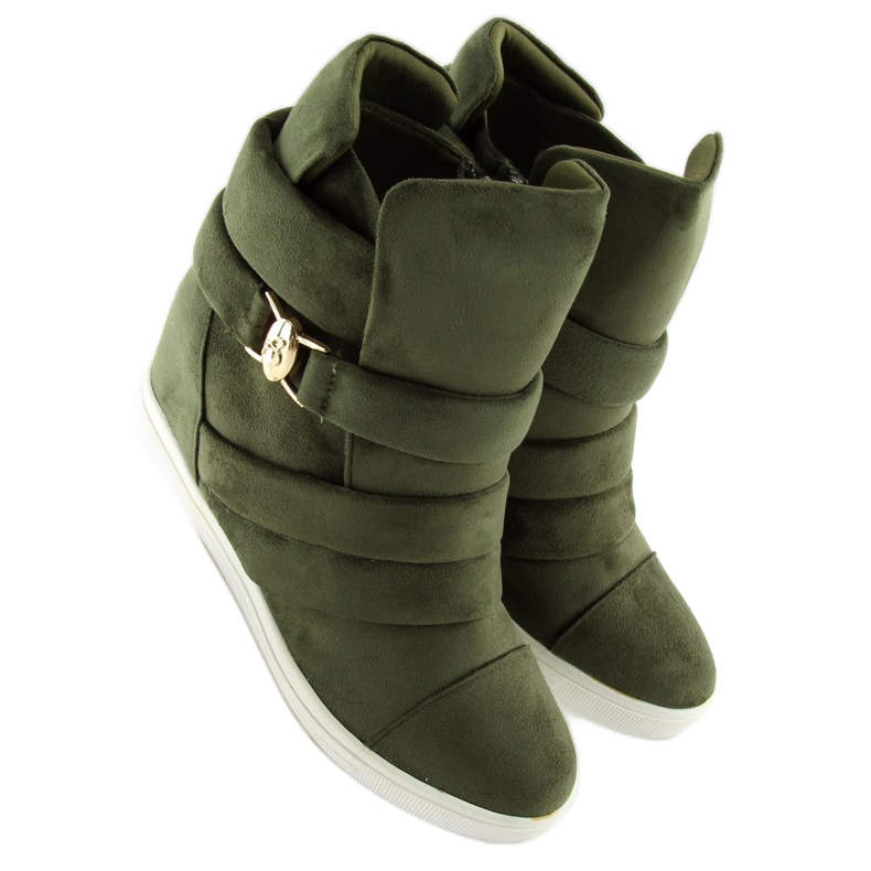 Zelené dámské tenisky H6507 A.GREEN zelený 2