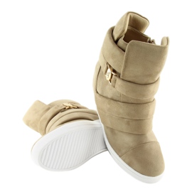Dámské béžové tenisky H6507 Camel béžový 1