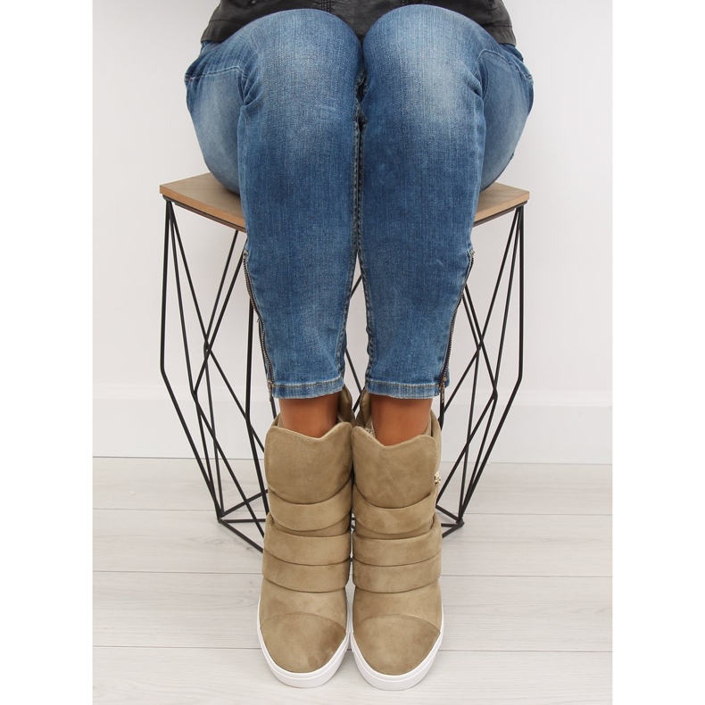 Dámské béžové tenisky H6507 Camel béžový 2