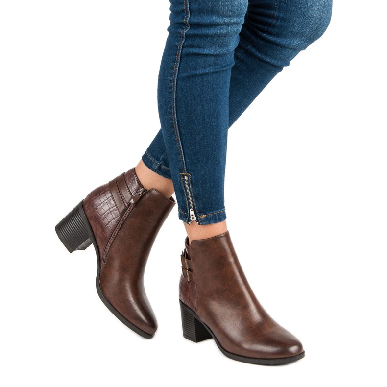 Filippo Klasické kozačky na vysokém podpatku hnědý 2