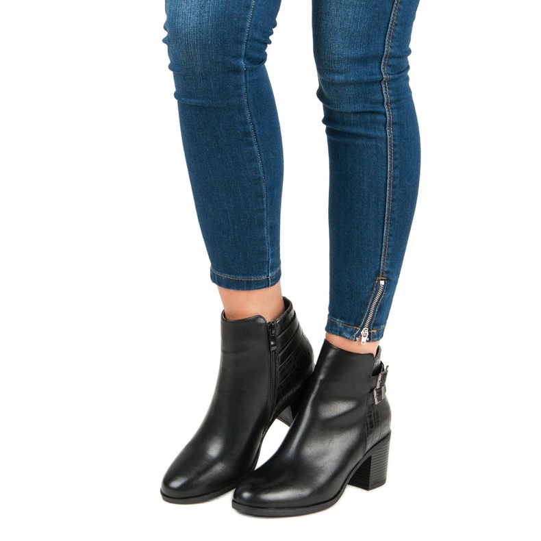 Filippo Klasické kozačky na vysokém podpatku černá 2