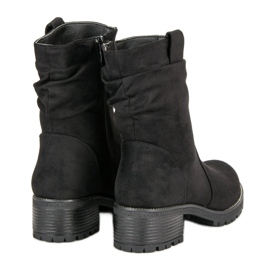 Lucky Shoes Semišoví dělníci černá 1