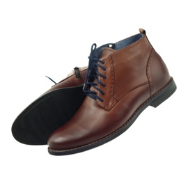 Zimní boty na zip, hnědá Nikopol 677 hnědý 4 Zimní boty na zip, hnědá Nikopol 677 hnědý 4